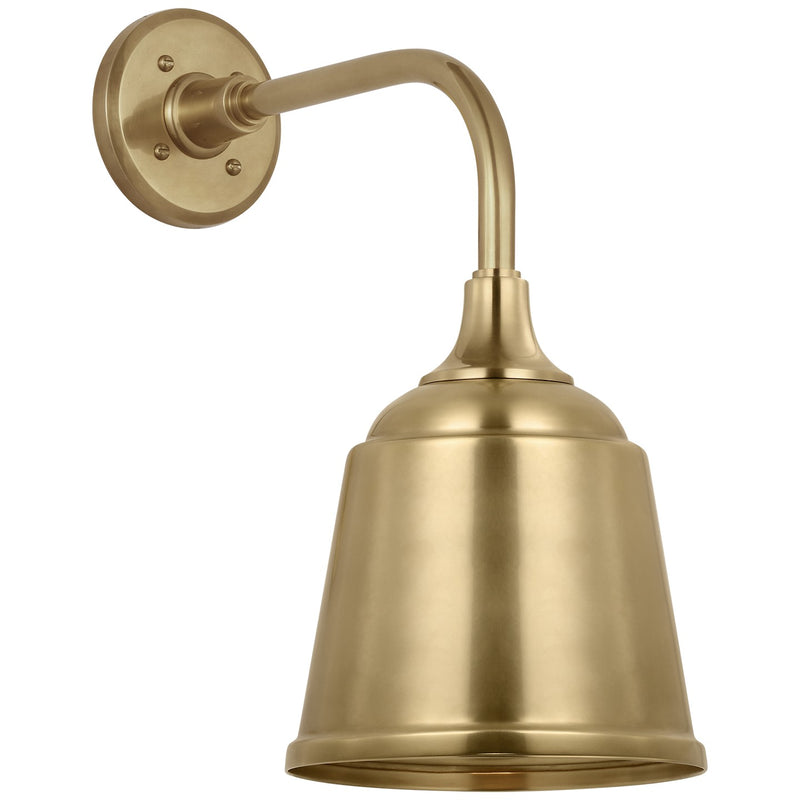 Visual Comfort Signature TOB 2808HAB/S5-HAB LED Barn Light, Hand-Rubbed Antique Brass