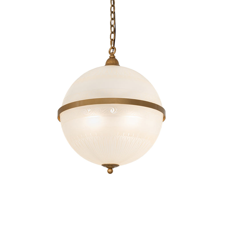 Meyda Tiffany 291412 Four Light Pendant, Honey Bucket