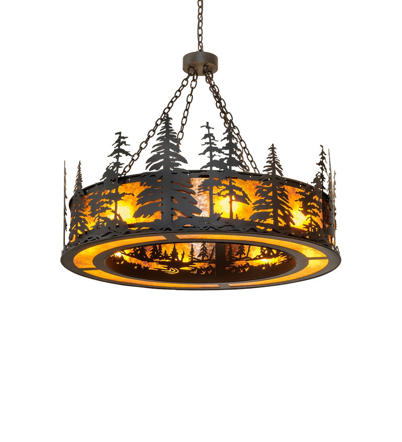 Meyda Tiffany 291978 Eight Light Pendant, Oil Rubbed Bronze