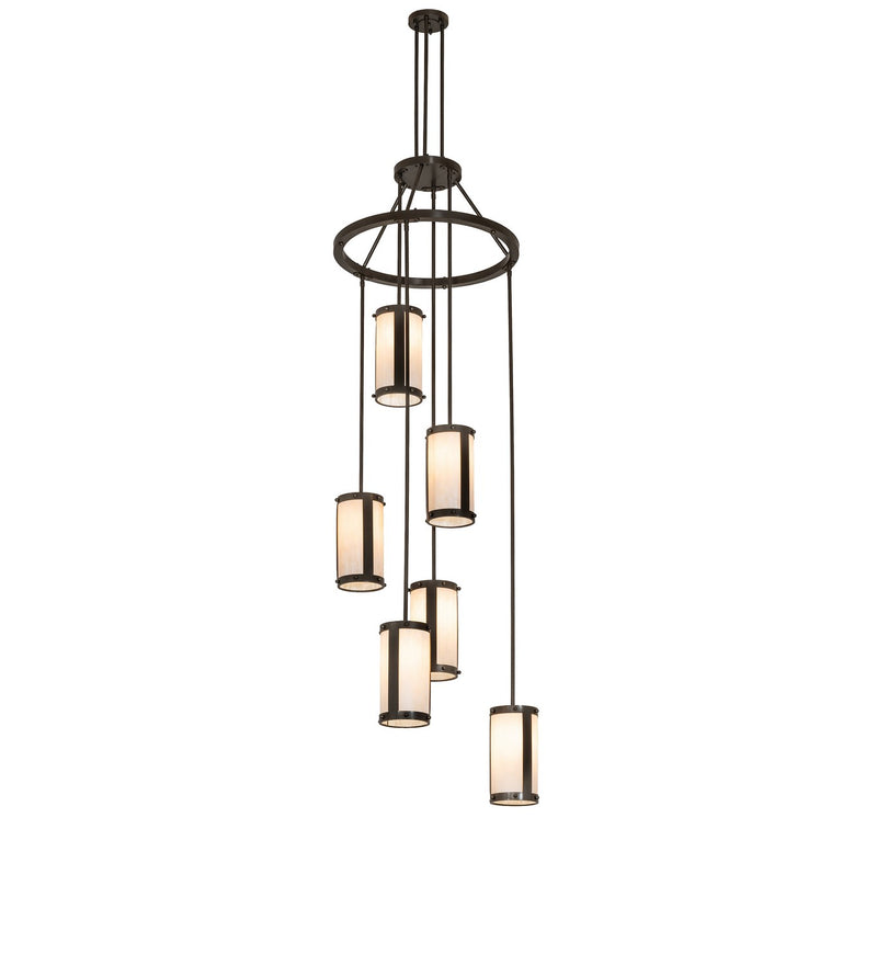 Meyda Tiffany 292031 Six Light Chandelier, Bronze
