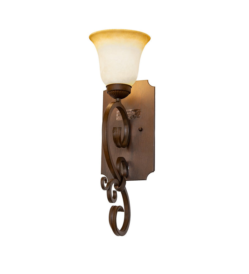 Meyda Tiffany 292226 One Light Wall Sconce, Rustic Iron
