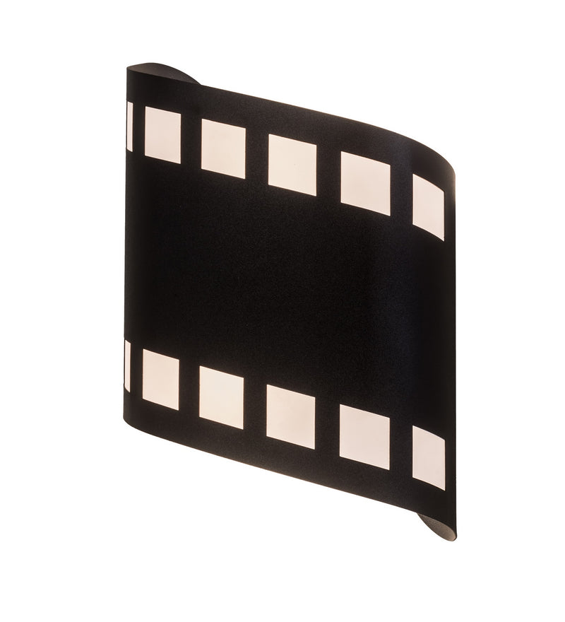 Meyda Tiffany 292648 Two Light Wall Sconce, Textured Black