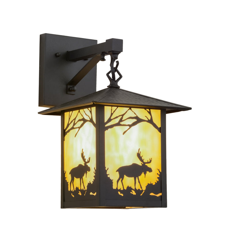 Meyda Tiffany 292908 One Light Wall Sconce, Black Patina