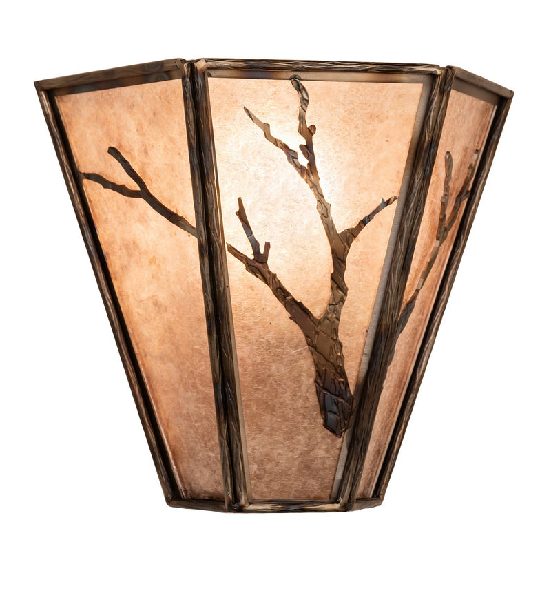 Meyda Tiffany 292933 One Light Wall Sconce, Dark Burnished Gunmetal