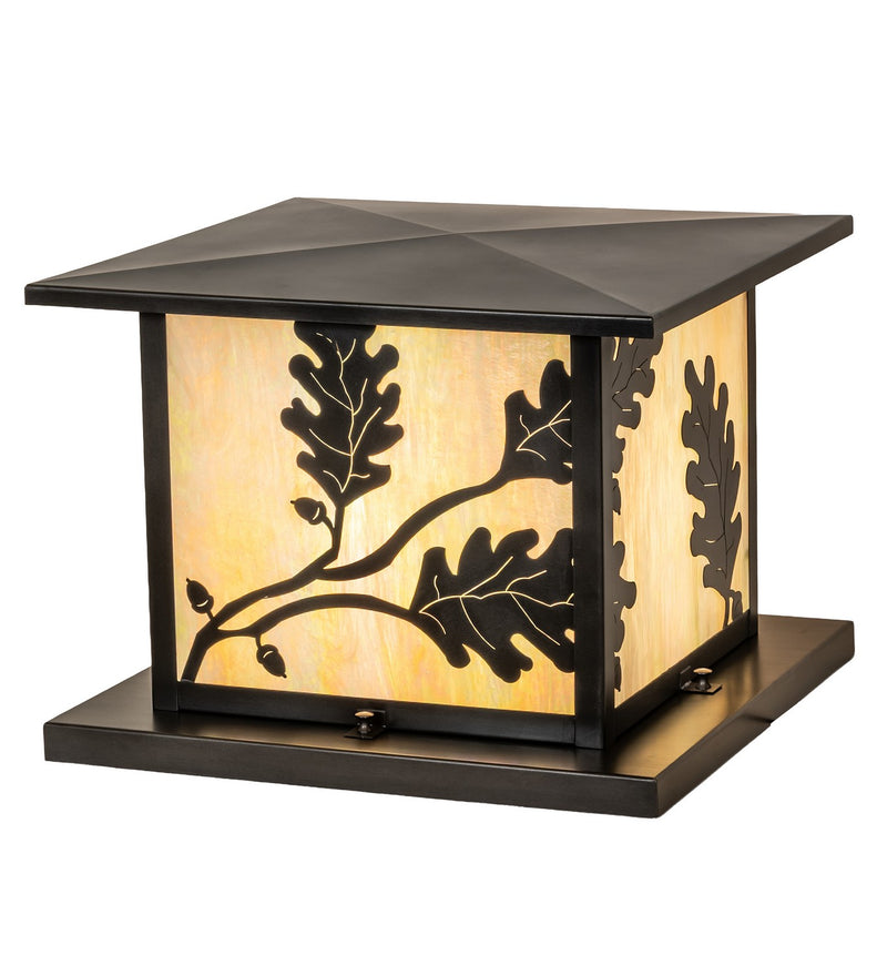 Meyda Tiffany 295224 One Light Pier Mount, Craftsman Brown