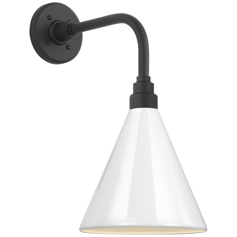 Visual Comfort Signature TOB 2808MBK/S10-WHT LED Barn Light, Matte Black
