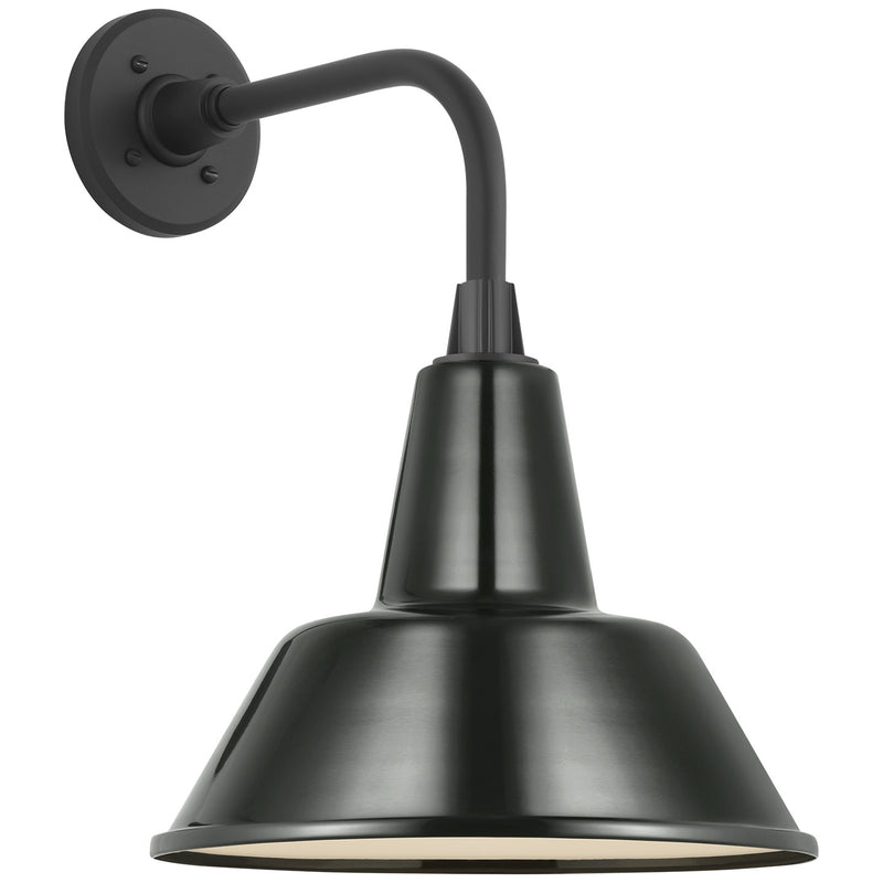 Visual Comfort Signature TOB 2808MBK/S1-G LED Barn Light, Matte Black