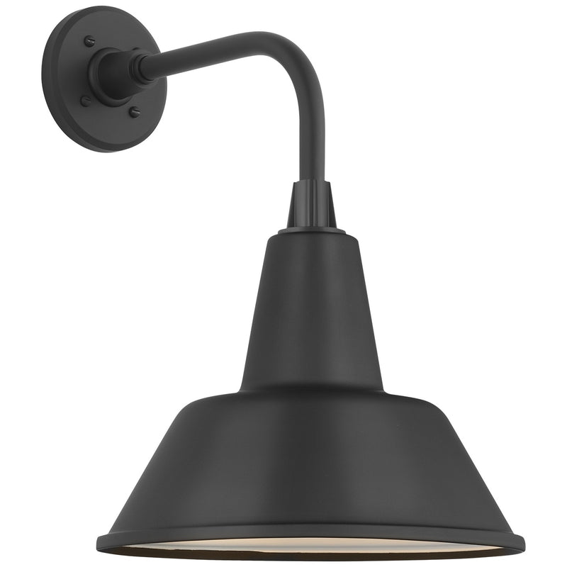 Visual Comfort Signature TOB 2808MBK/S1-MBK LED Barn Light, Matte Black