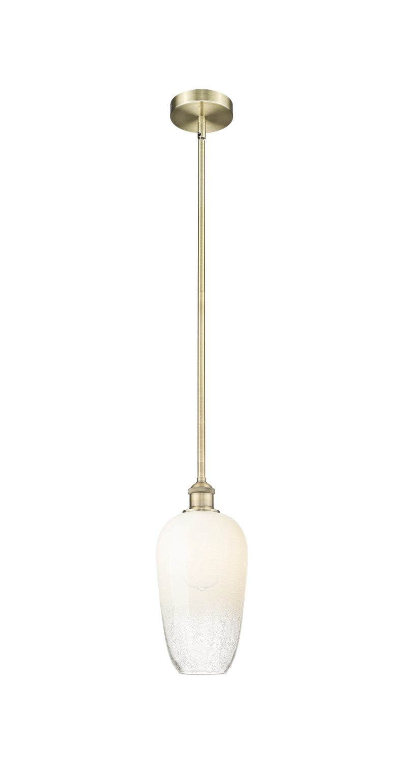 Innovations 616-1S-AB-G484-7OP One Light Mini Pendant, Antique Brass