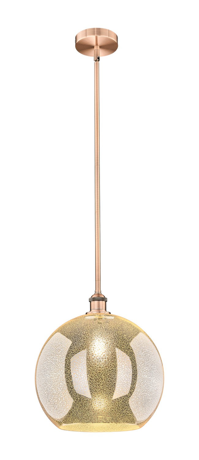 Innovations 616-1S-AC-G128-14 One Light Pendant, Antique Copper