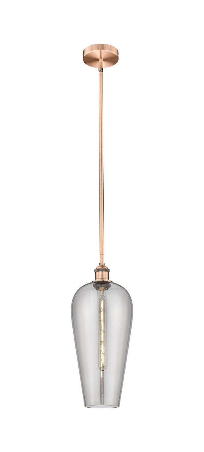 Innovations 616-1S-AC-G456-8SM One Light Mini Pendant, Antique Copper
