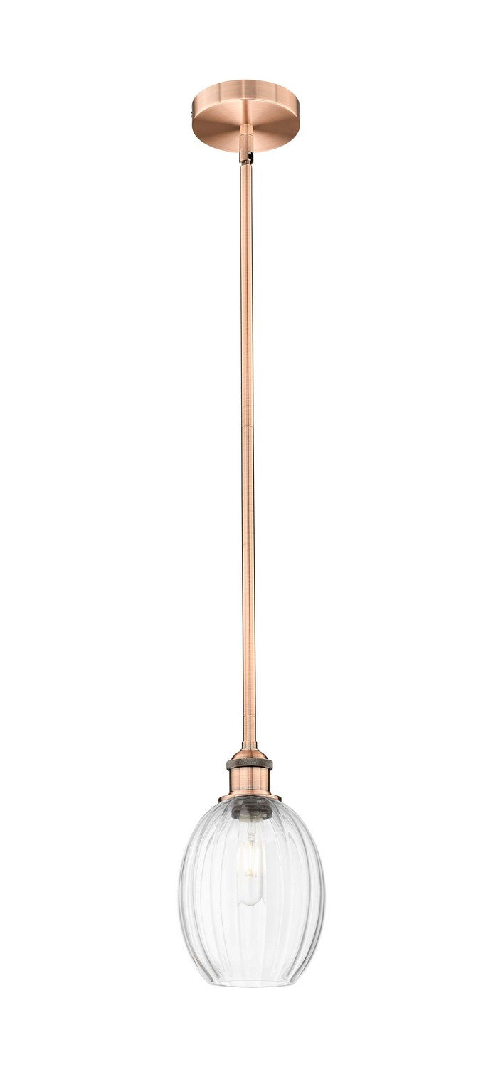 Innovations 616-1S-AC-G459-6CL One Light Mini Pendant, Antique Copper