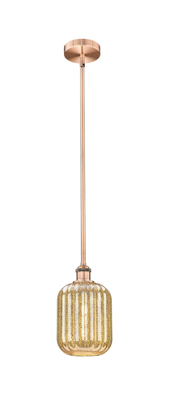 Innovations 616-1S-AC-G460-7ME One Light Mini Pendant, Antique Copper