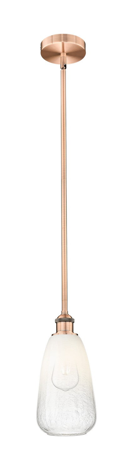 Innovations 616-1S-AC-G480-6OP One Light Mini Pendant, Antique Copper