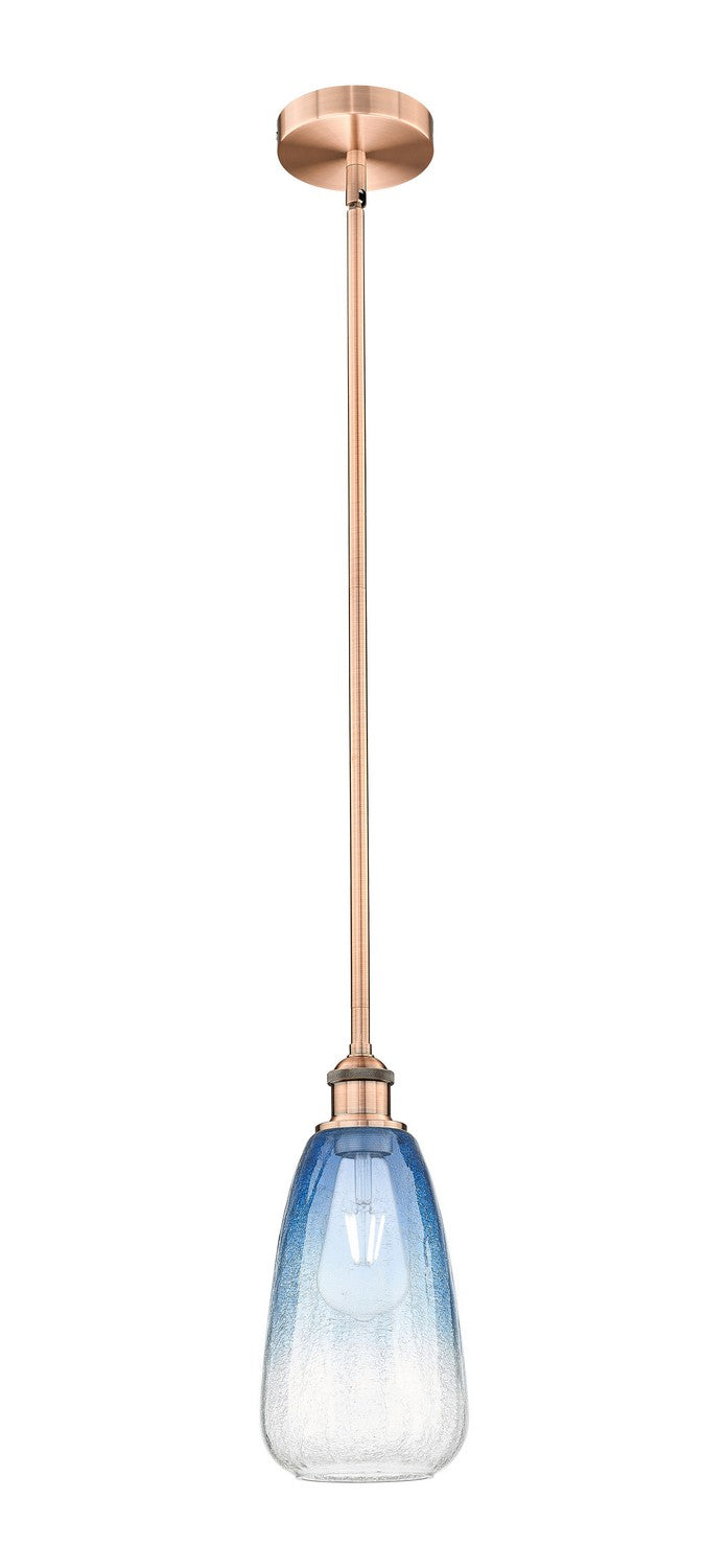 Innovations 616-1S-AC-G480-6SB One Light Mini Pendant, Antique Copper