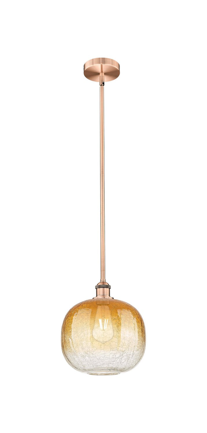 Innovations 616-1S-AC-G481-10AM One Light Mini Pendant, Antique Copper