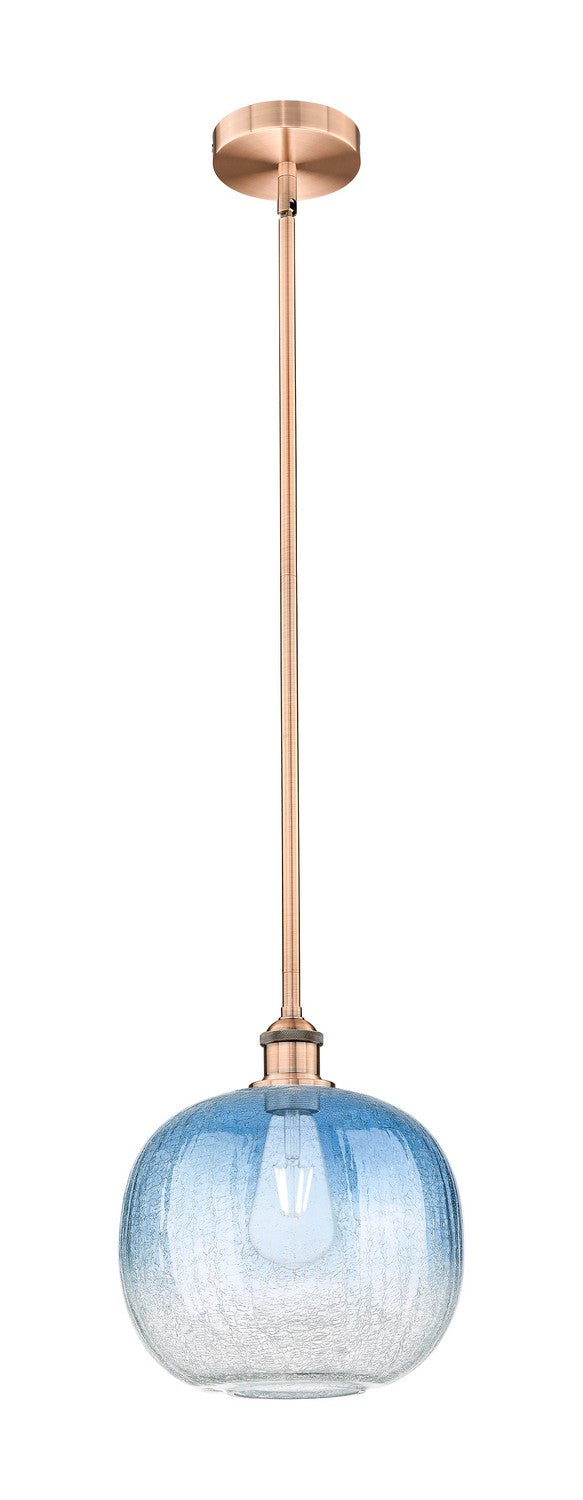 Innovations 616-1S-AC-G481-10SB One Light Mini Pendant, Antique Copper