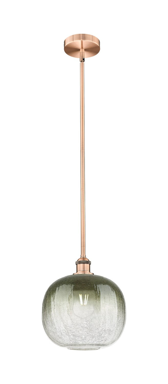 Innovations 616-1S-AC-G481-10SL One Light Mini Pendant, Antique Copper