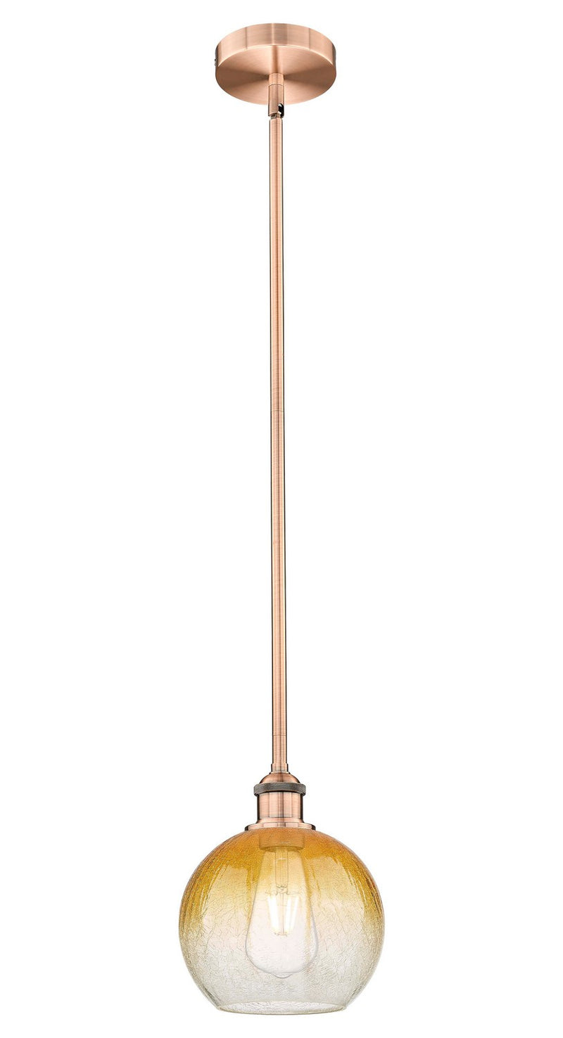 Innovations 616-1S-AC-G483-8AM One Light Mini Pendant, Antique Copper