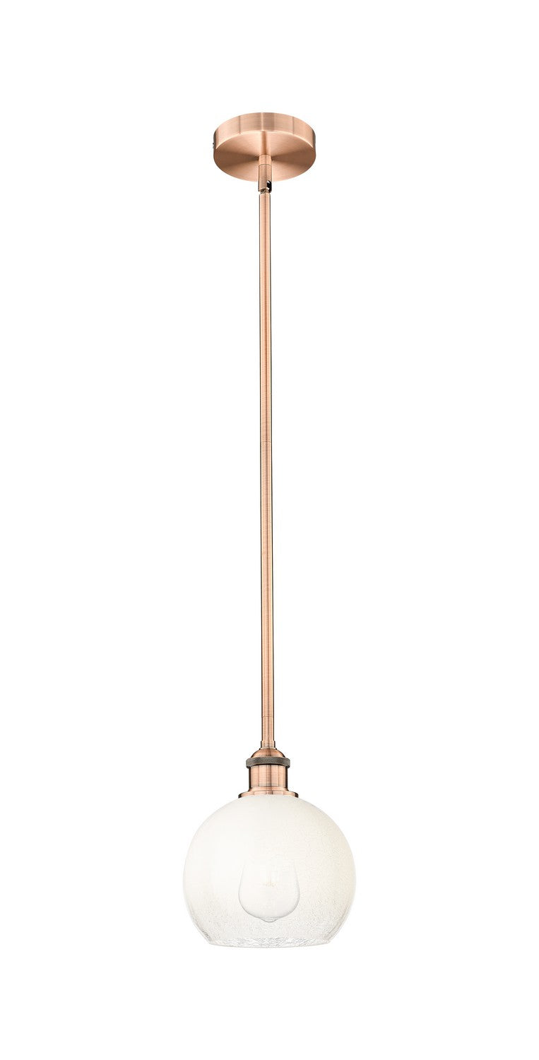 Innovations 616-1S-AC-G483-8OP One Light Mini Pendant, Antique Copper