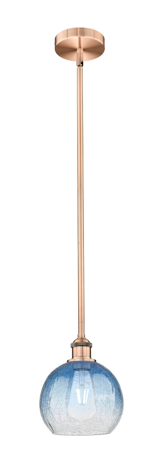 Innovations 616-1S-AC-G483-8SB One Light Mini Pendant, Antique Copper