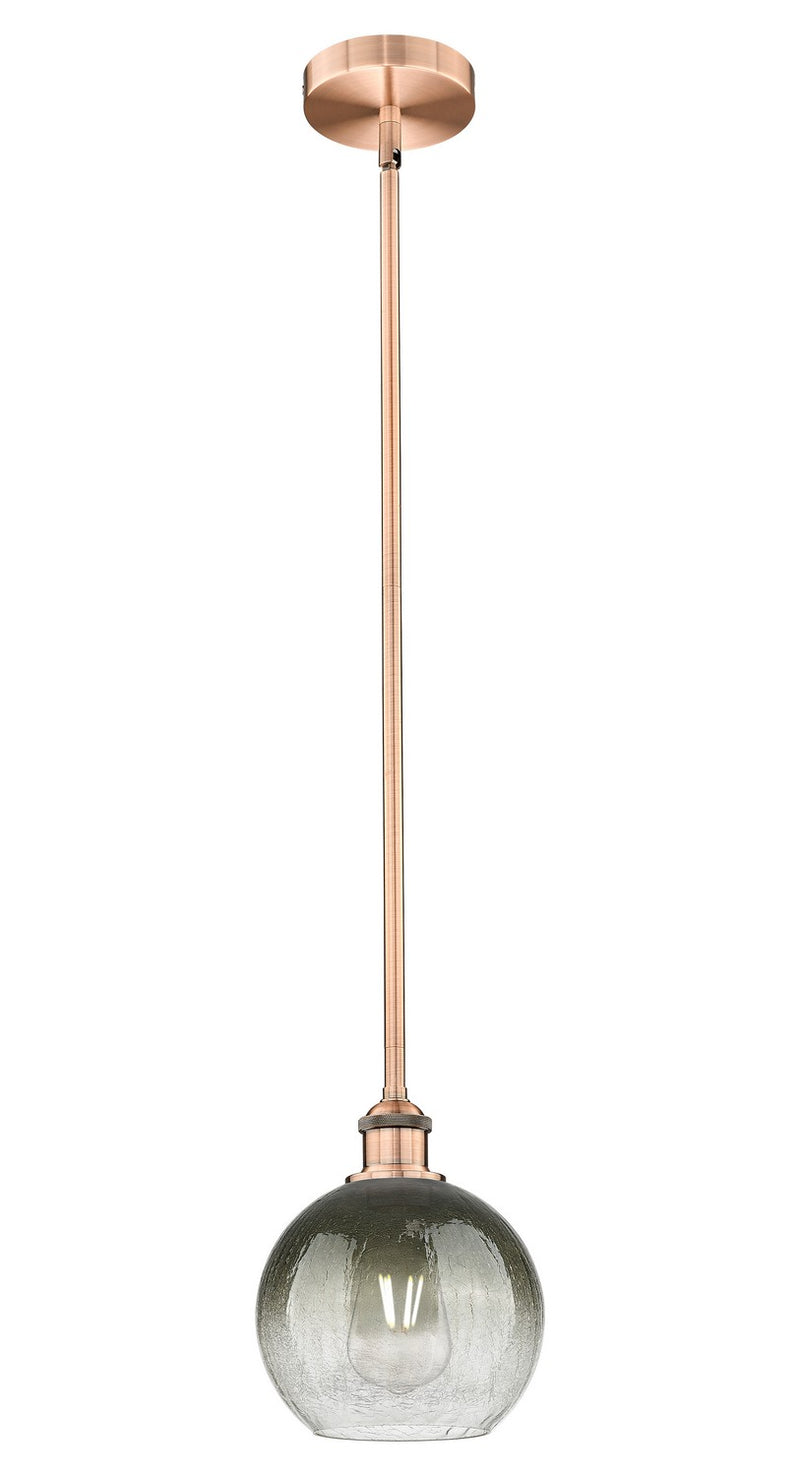 Innovations 616-1S-AC-G483-8SL One Light Mini Pendant, Antique Copper