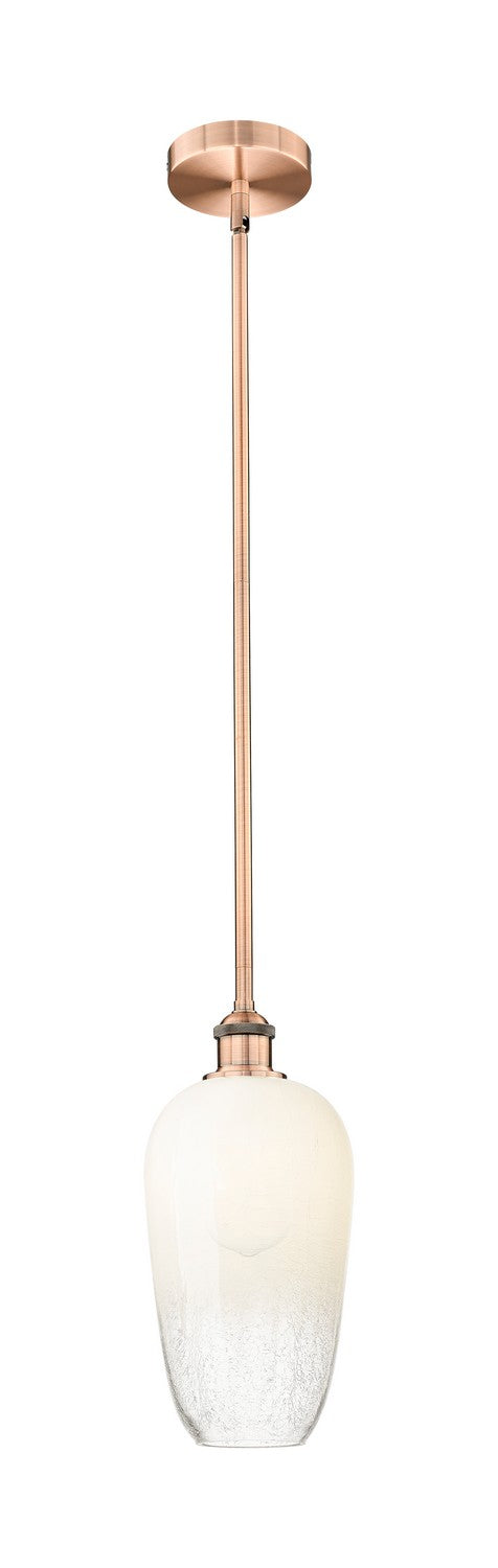 Innovations 616-1S-AC-G484-7OP One Light Mini Pendant, Antique Copper