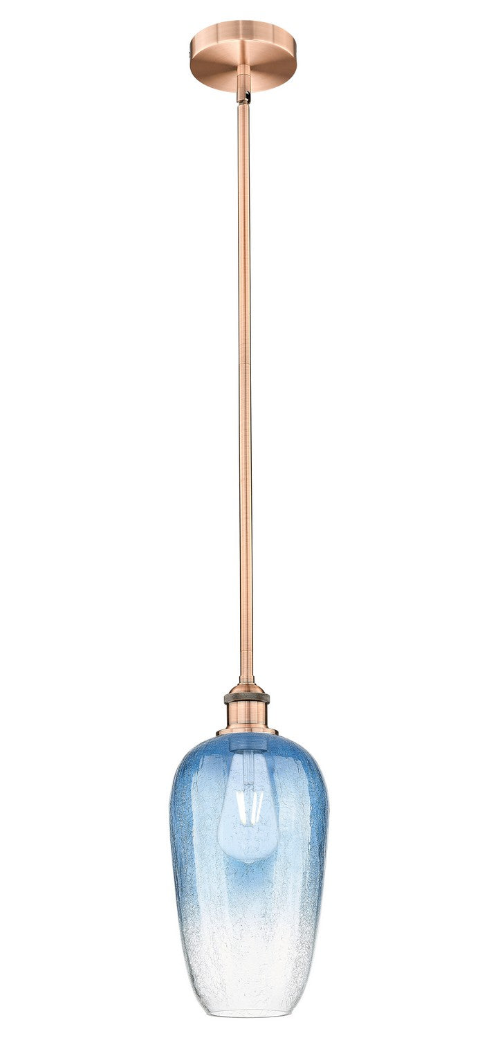 Innovations 616-1S-AC-G484-7SB One Light Mini Pendant, Antique Copper