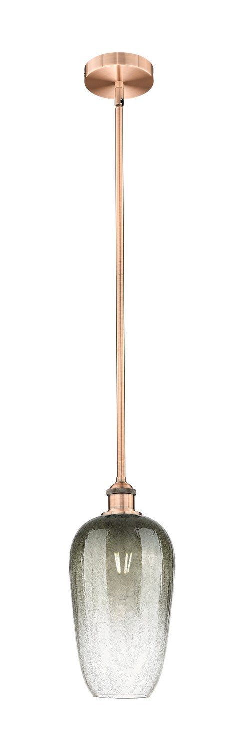 Innovations 616-1S-AC-G484-7SL One Light Mini Pendant, Antique Copper