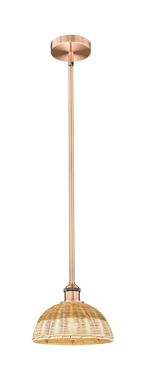 Innovations 616-1S-AC-NBD2-9-NAT One Light Mini Pendant, Antique Copper