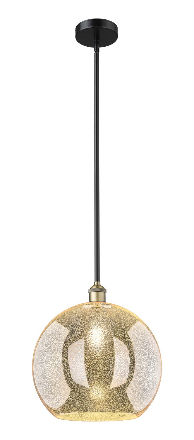 Innovations 616-1S-BAB-G128-14 One Light Pendant, Black Antique Brass