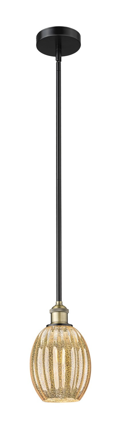 Innovations 616-1S-BAB-G459-6ME One Light Mini Pendant, Black Antique Brass