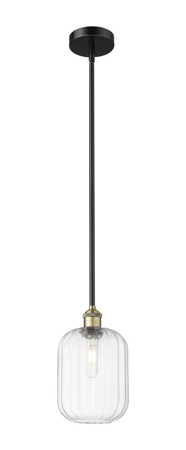 Innovations 616-1S-BAB-G460-7CL One Light Mini Pendant, Black Antique Brass