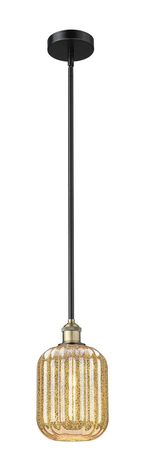 Innovations 616-1S-BAB-G460-7ME One Light Mini Pendant, Black Antique Brass