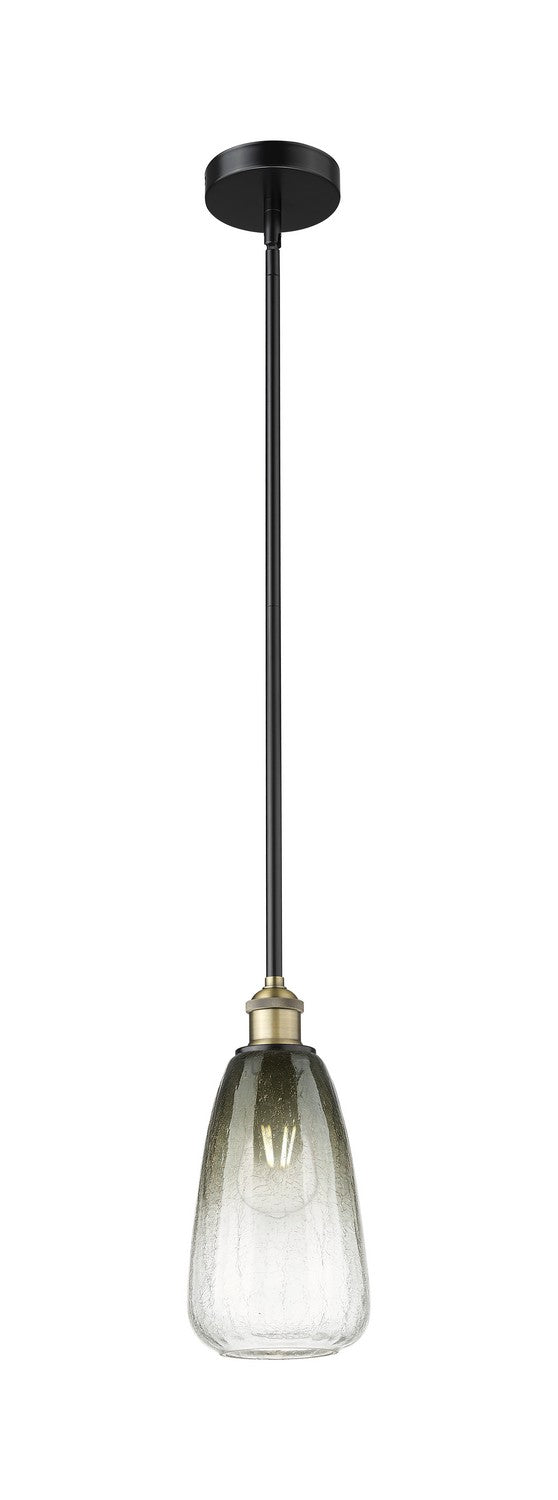 Innovations 616-1S-BAB-G480-6SL One Light Mini Pendant, Black Antique Brass