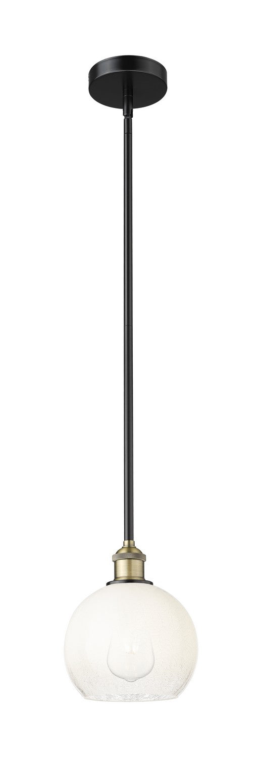 Innovations 616-1S-BAB-G483-8OP One Light Mini Pendant, Black Antique Brass