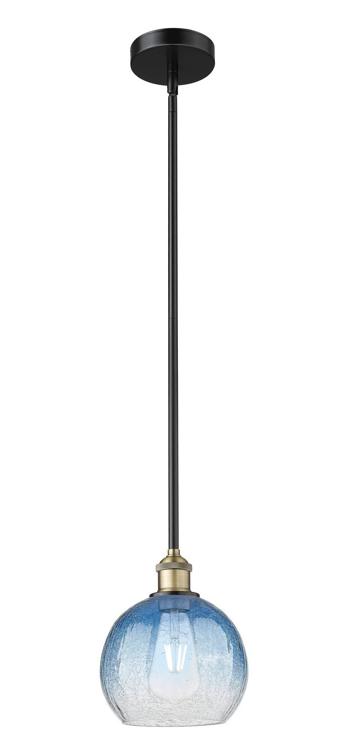 Innovations 616-1S-BAB-G483-8SB One Light Mini Pendant, Black Antique Brass