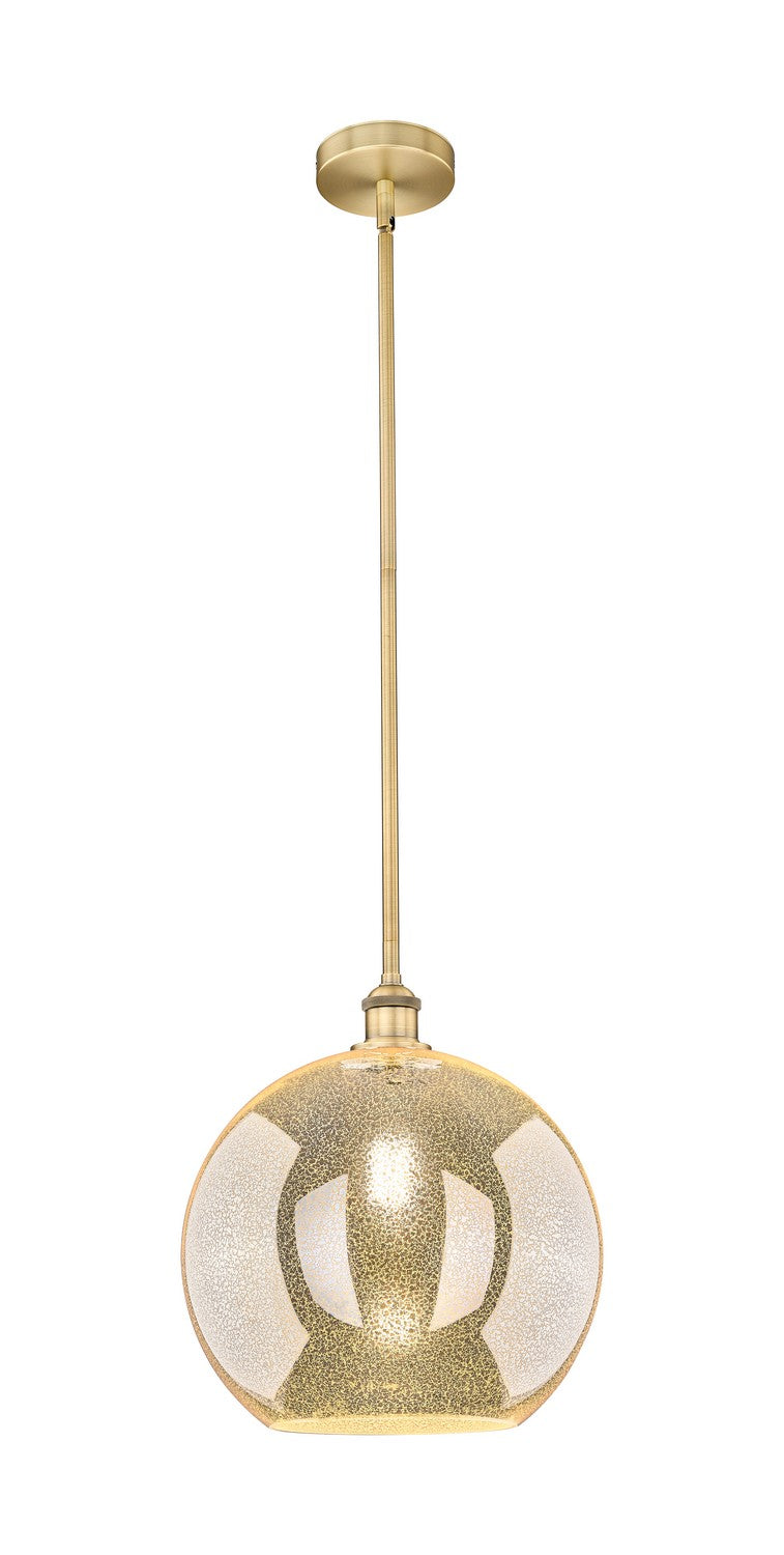Innovations 616-1S-BB-G128-12 One Light Mini Pendant, Brushed Brass