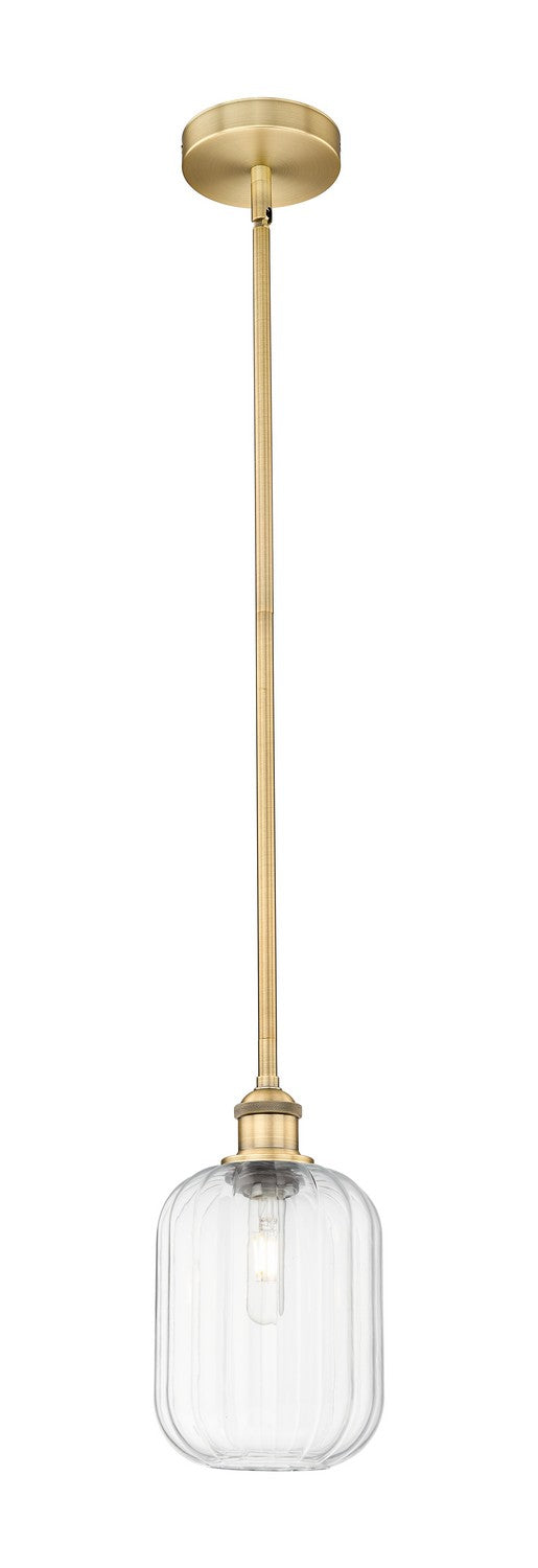 Innovations 616-1S-BB-G460-7CL One Light Mini Pendant, Brushed Brass
