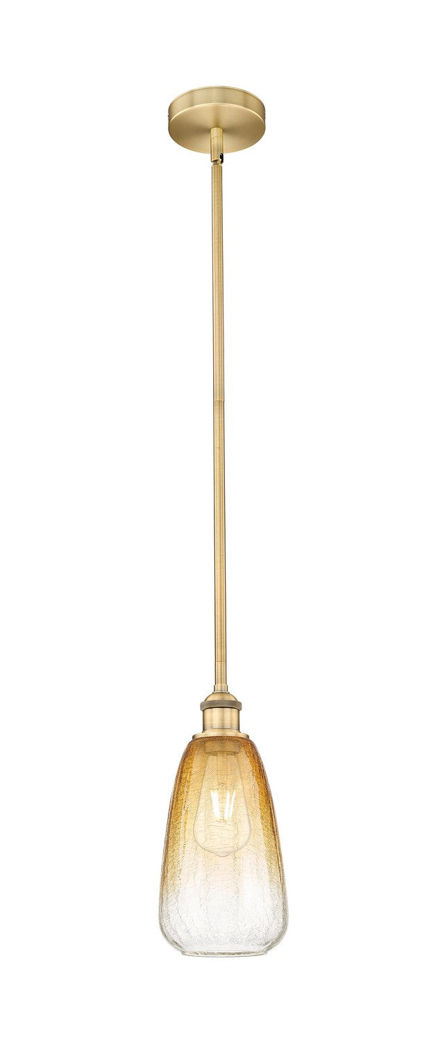 Innovations 616-1S-BB-G480-6AM One Light Mini Pendant, Brushed Brass