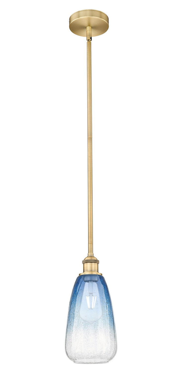 Innovations 616-1S-BB-G480-6SB One Light Mini Pendant, Brushed Brass