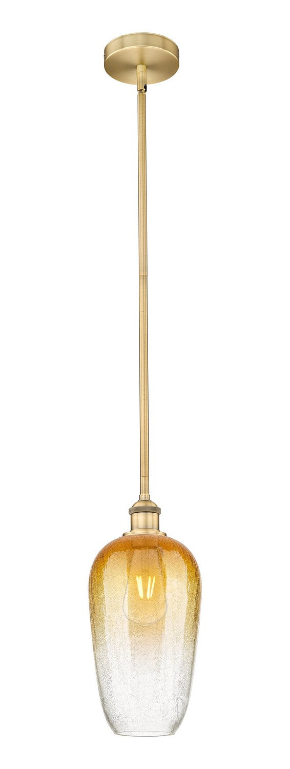 Innovations 616-1S-BB-G484-7AM One Light Mini Pendant, Brushed Brass