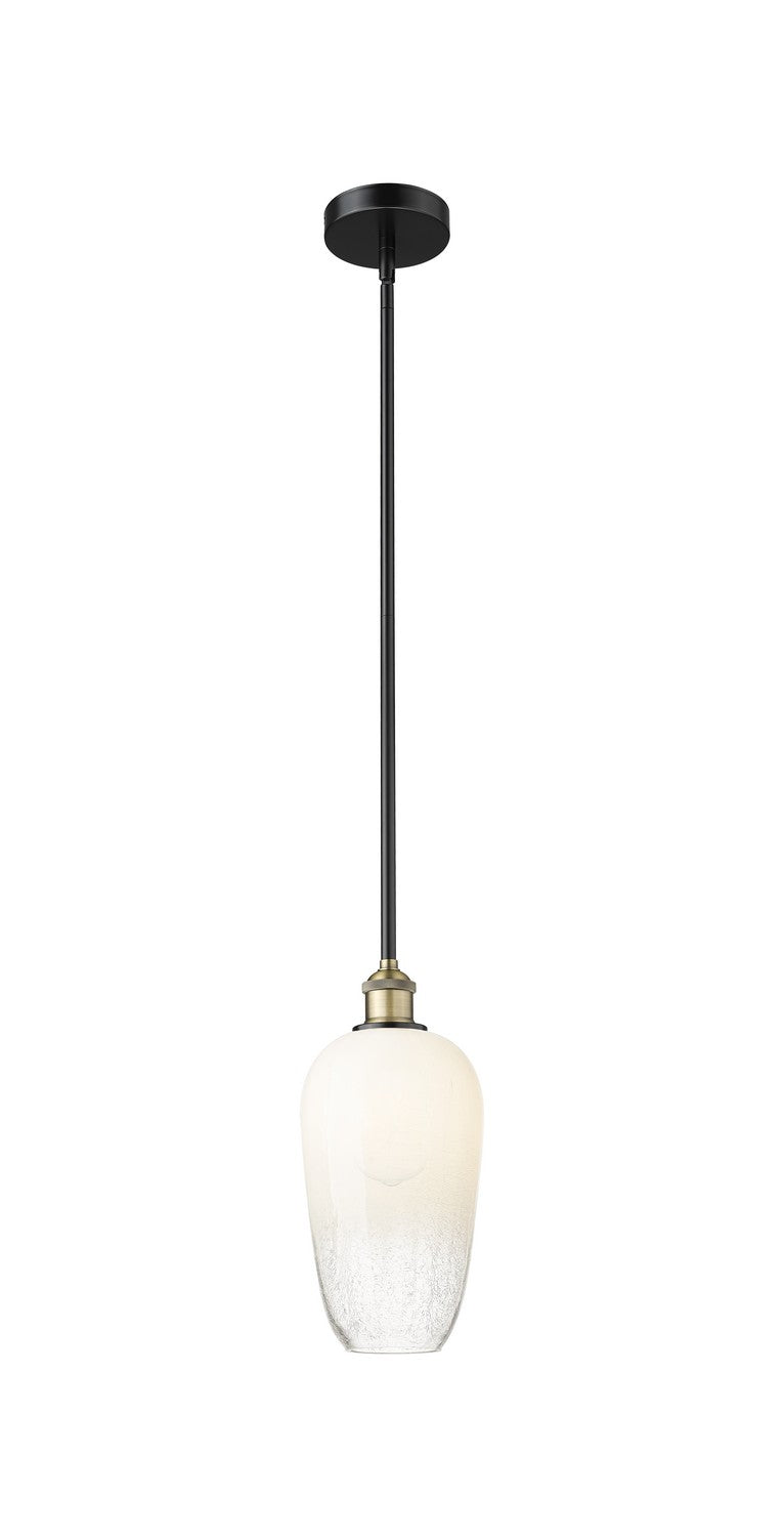 Innovations 616-1S-BAB-G484-7OP One Light Mini Pendant, Black Antique Brass