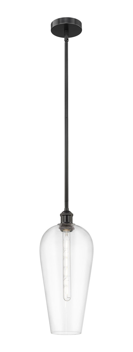 Innovations 616-1S-BK-G456-8CL One Light Mini Pendant, Matte Black