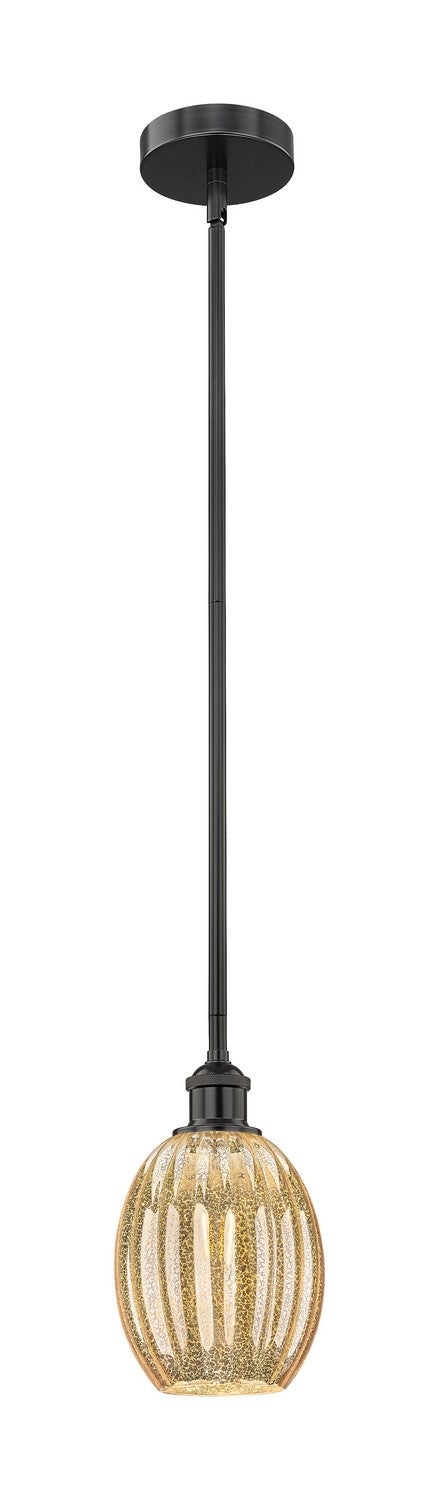 Innovations 616-1S-BK-G459-6ME One Light Mini Pendant, Matte Black