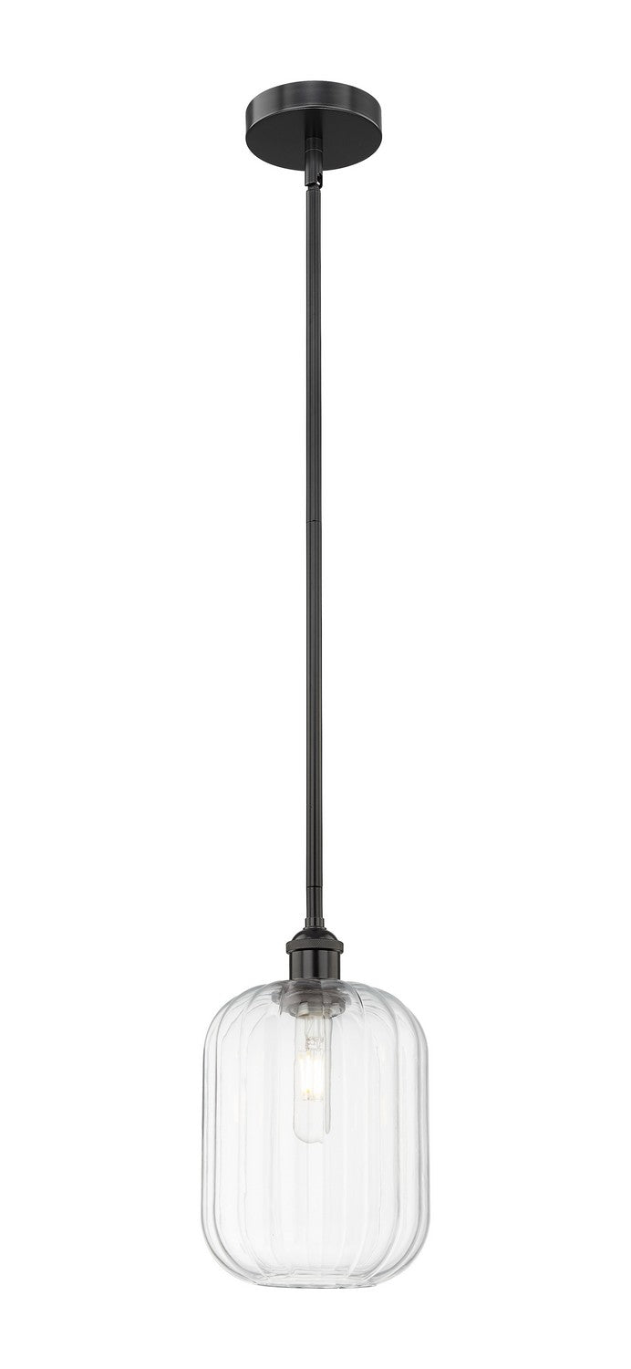 Innovations 616-1S-BK-G460-7CL One Light Mini Pendant, Matte Black