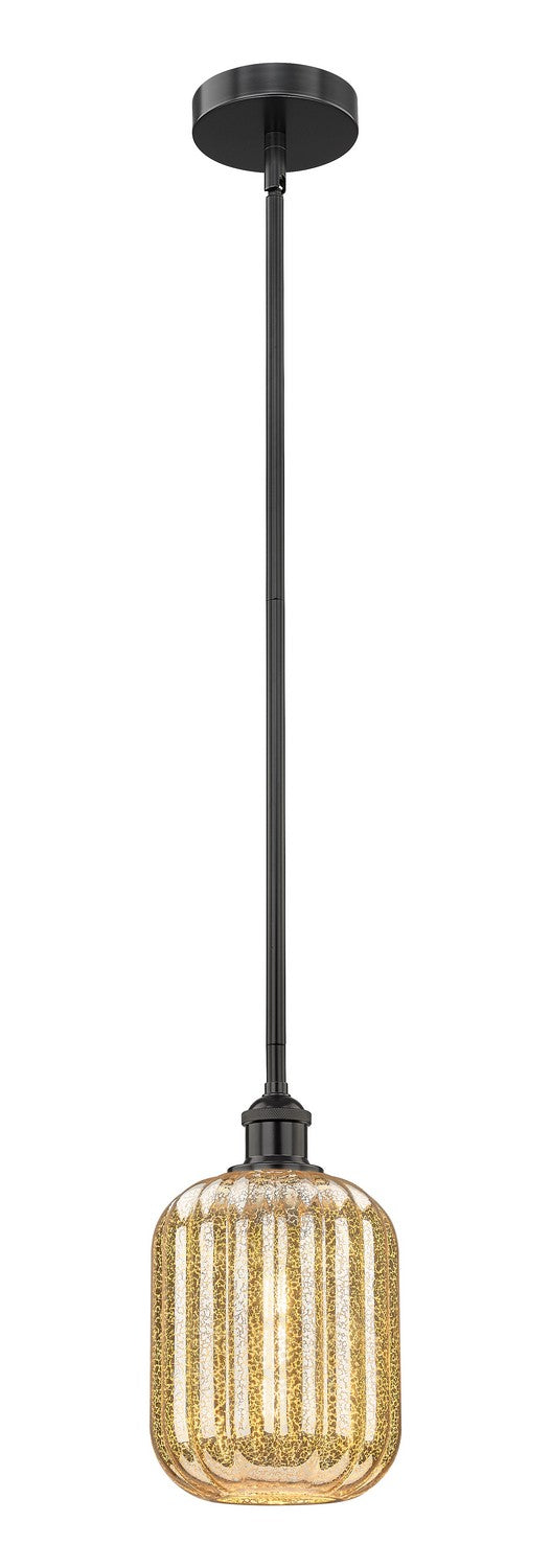 Innovations 616-1S-BK-G460-7ME One Light Mini Pendant, Matte Black