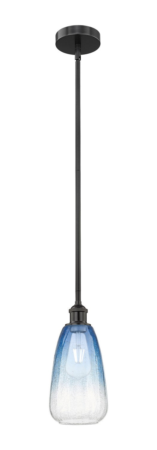 Innovations 616-1S-BK-G480-6SB One Light Mini Pendant, Matte Black