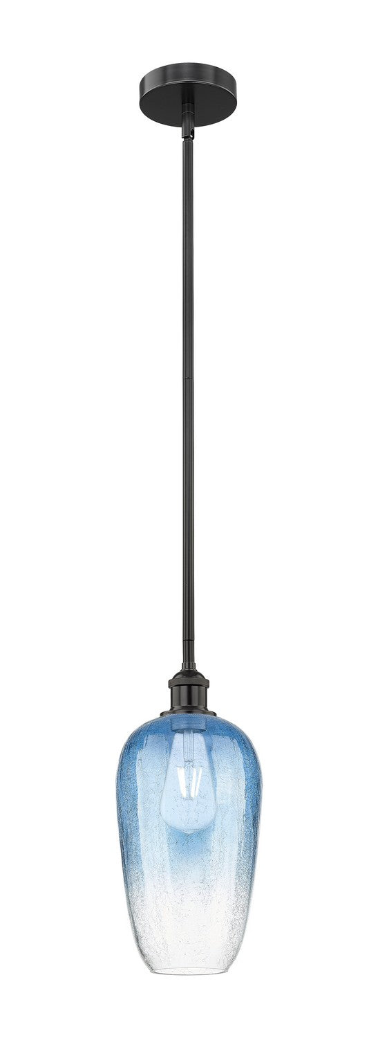 Innovations 616-1S-BK-G484-7SB One Light Mini Pendant, Matte Black