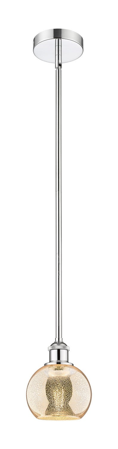 Innovations 616-1S-PC-G128-6 One Light Mini Pendant, Polished Chrome